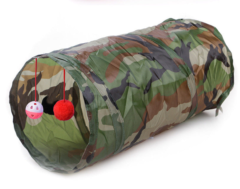 Foldable Cat Tunnel Toy for Indoor Chase & Hide Play