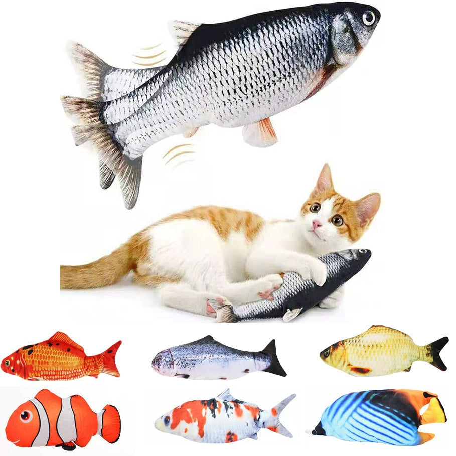 Interactive Fish Cat Toy for Indoor Play & Exercise