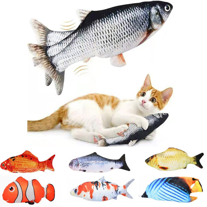 Interactive Fish Cat Toy for Indoor Play & Exercise