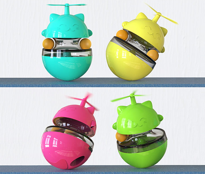 Cat Slow Feeder Ball for Interactive Treat Playtime