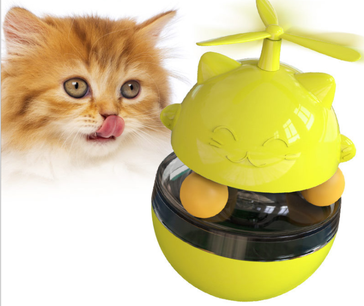 Cat Slow Feeder Ball for Interactive Treat Playtime