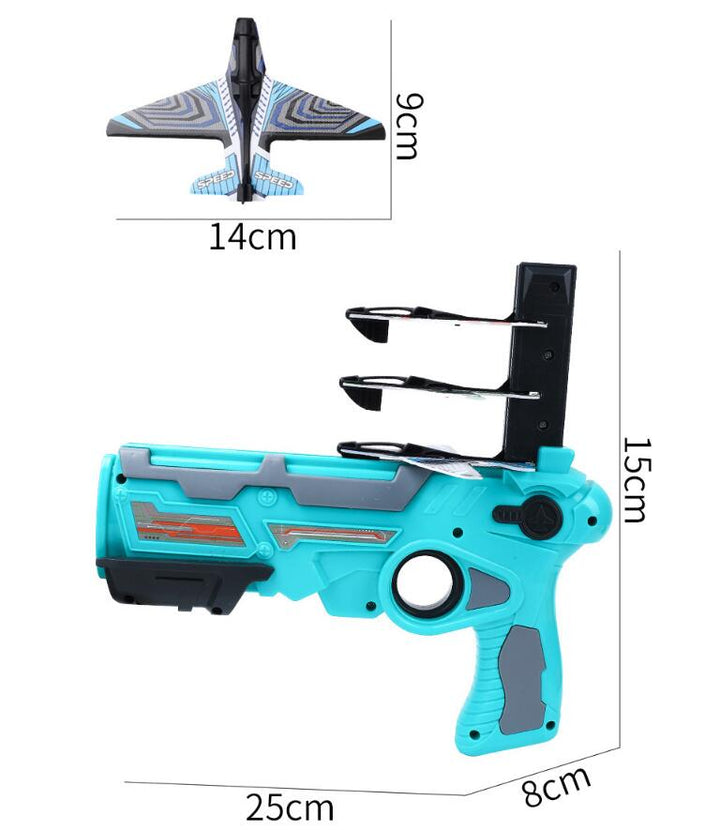 Foam Plane Launcher Toy for Battery-Free Outdoor Fun