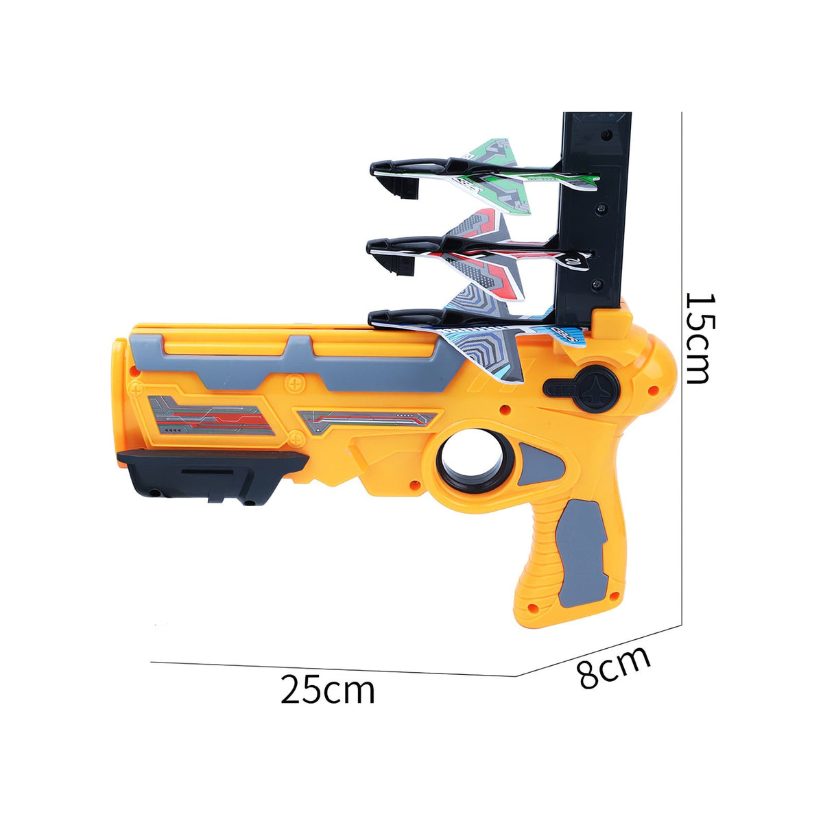 Foam Plane Launcher Toy for Battery-Free Outdoor Fun