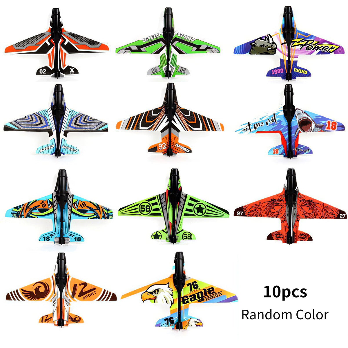 Foam Plane Launcher Toy for Battery-Free Outdoor Fun