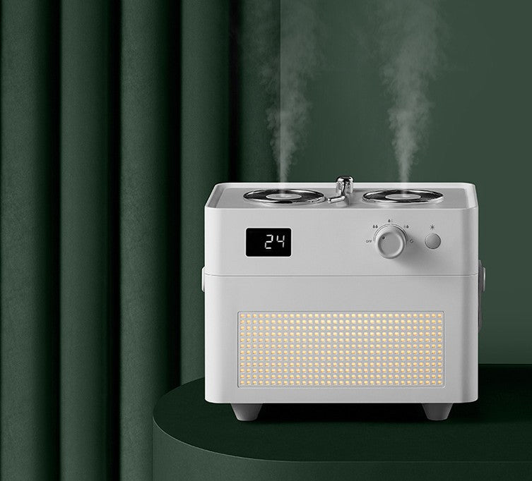 Retro Dual-Jet Humidifier with 1.3L Tank for Dry Rooms