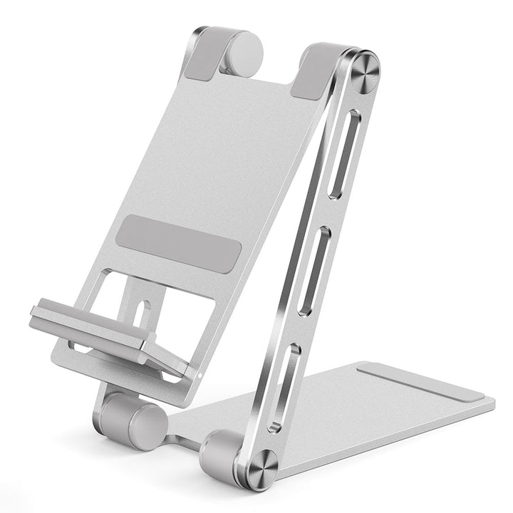 Foldable Aluminum Desk Stand for Phones and Tablets