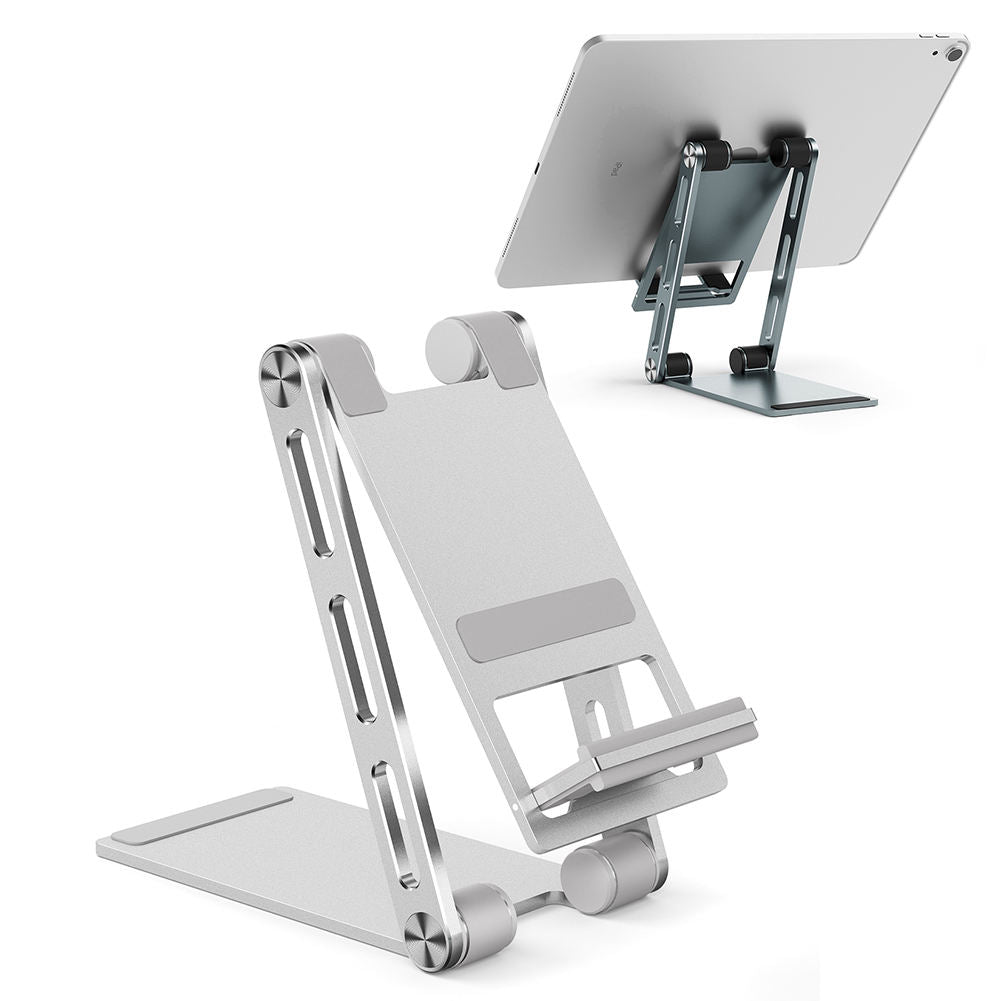 Foldable Aluminum Desk Stand for Phones and Tablets