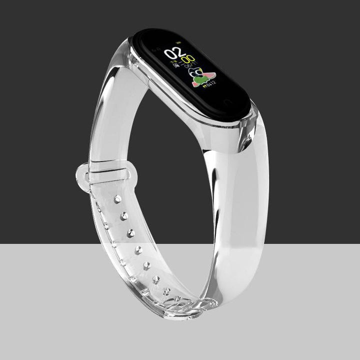Stylish Mi Band 3/4/5 Clear Silicone Strap Upgrade