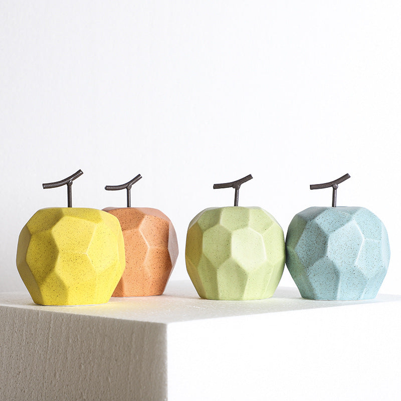 Ceramic Apple Ornaments for Modern Living Room Styling