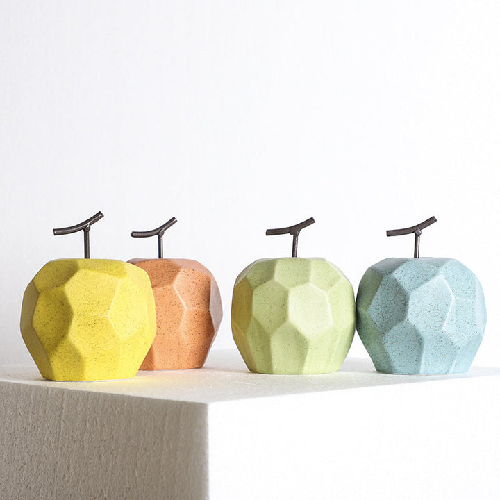 Ceramic Apple Ornaments for Modern Living Room Styling
