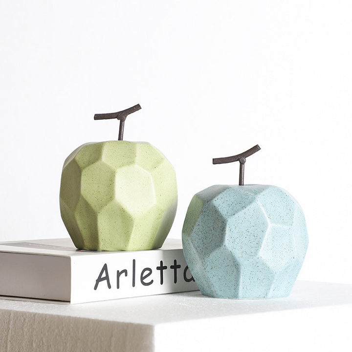 Ceramic Apple Ornaments for Modern Living Room Styling