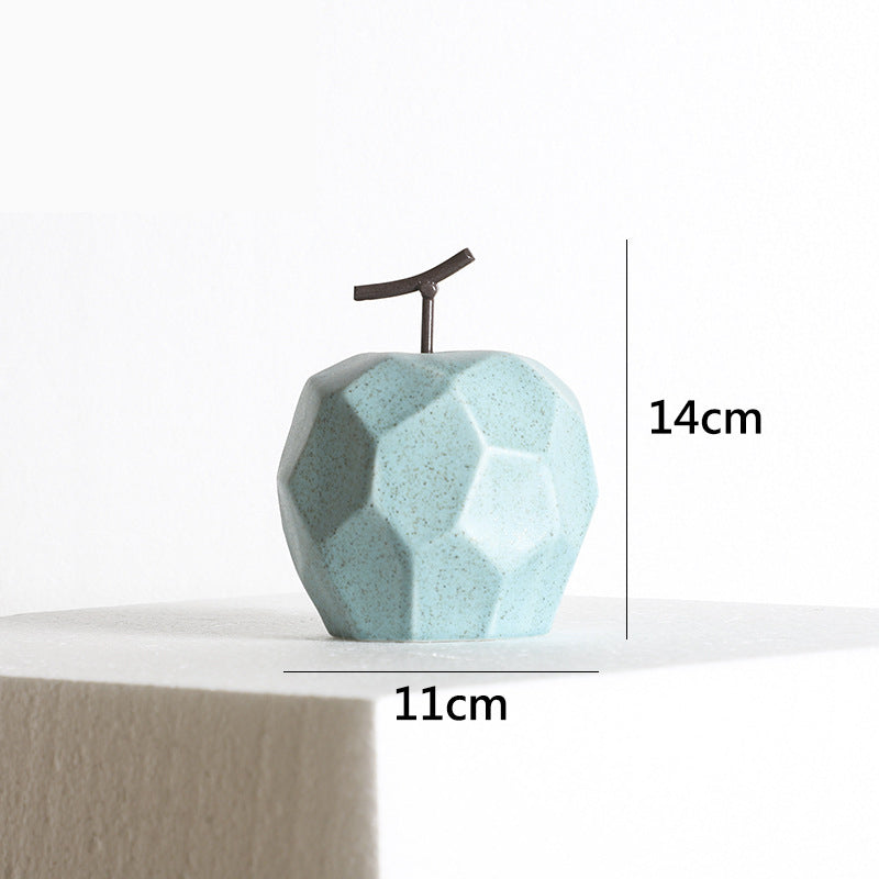 Ceramic Apple Ornaments for Modern Living Room Styling