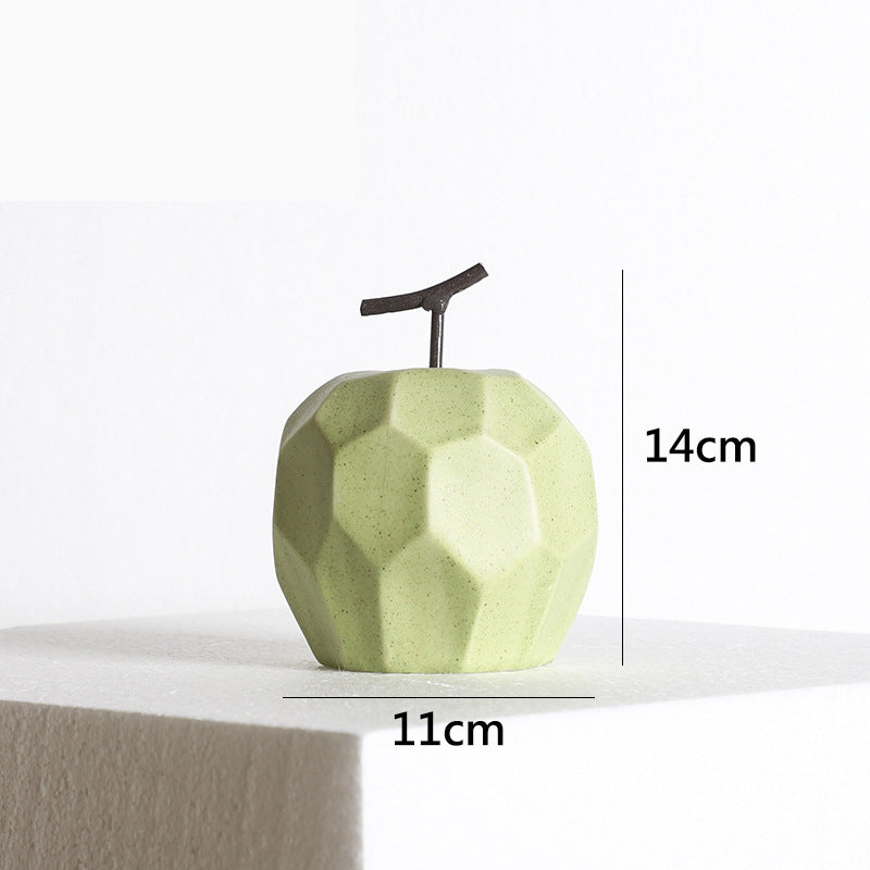 Ceramic Apple Ornaments for Modern Living Room Styling
