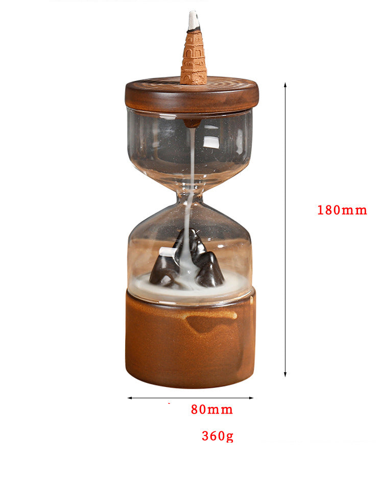 Ceramic Backflow Incense Burner for Flowing Smoke Decor