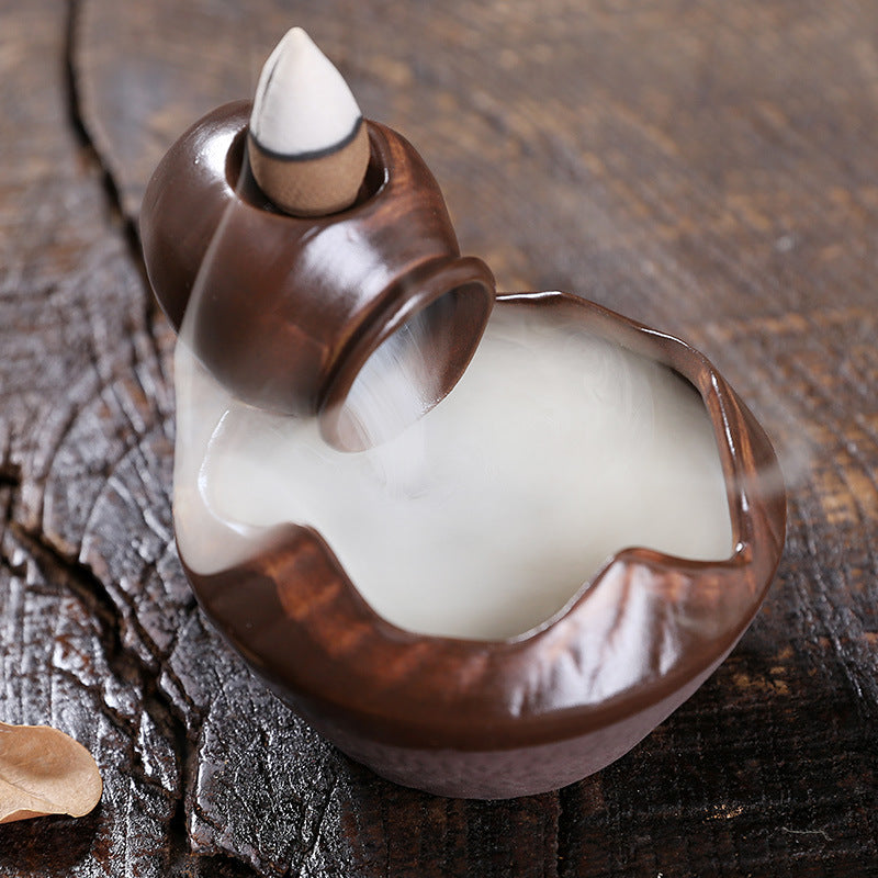 Ceramic Backflow Incense Burner for Calm Home Decor