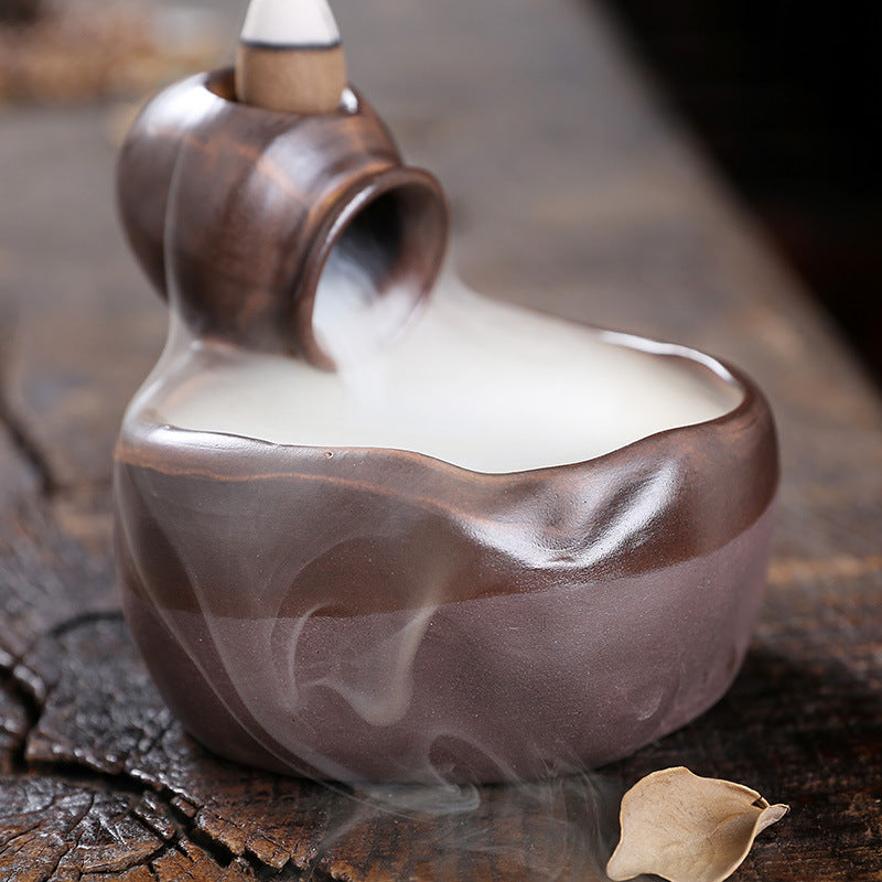 Ceramic Backflow Incense Burner for Calm Home Decor