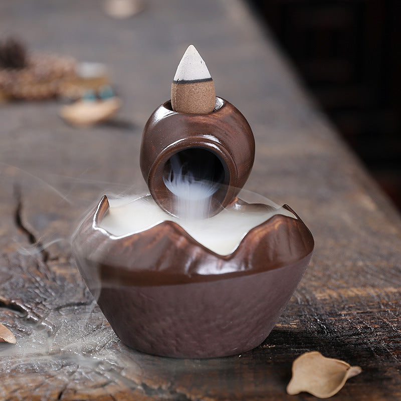 Ceramic Backflow Incense Burner for Calm Home Decor