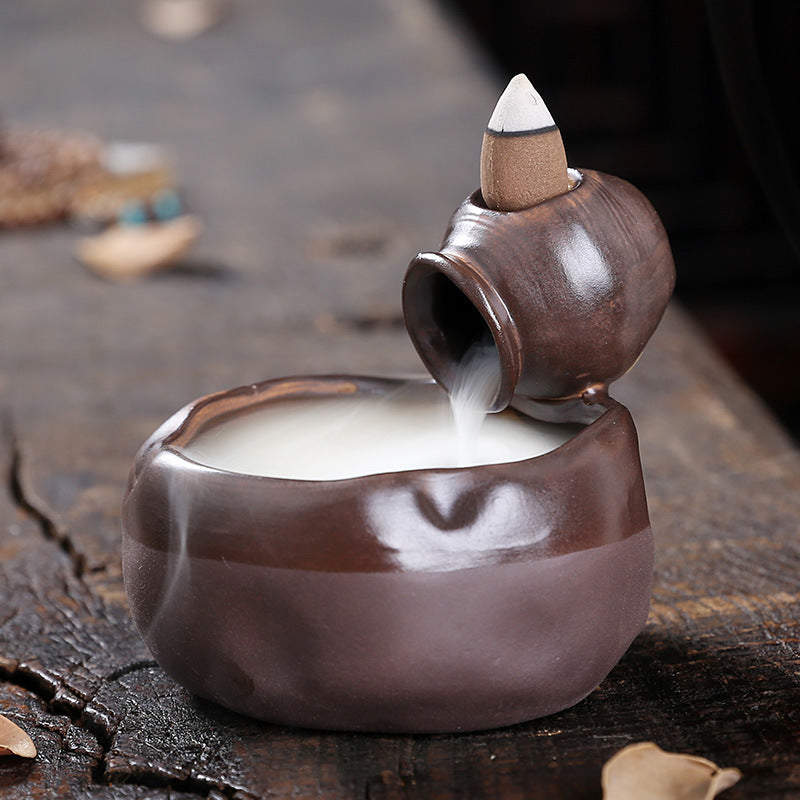 Ceramic Backflow Incense Burner for Calm Home Decor