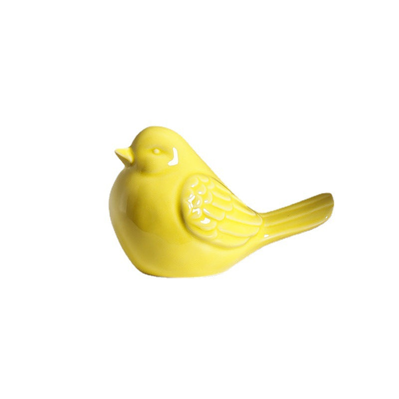 Ceramic Bird Ornaments for Cheerful Nordic Home Decor