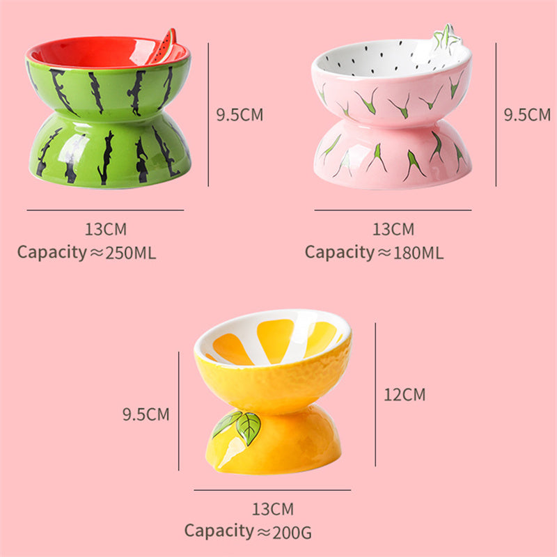 Elevated Ceramic Cat Bowl for Easier Daily Feeding