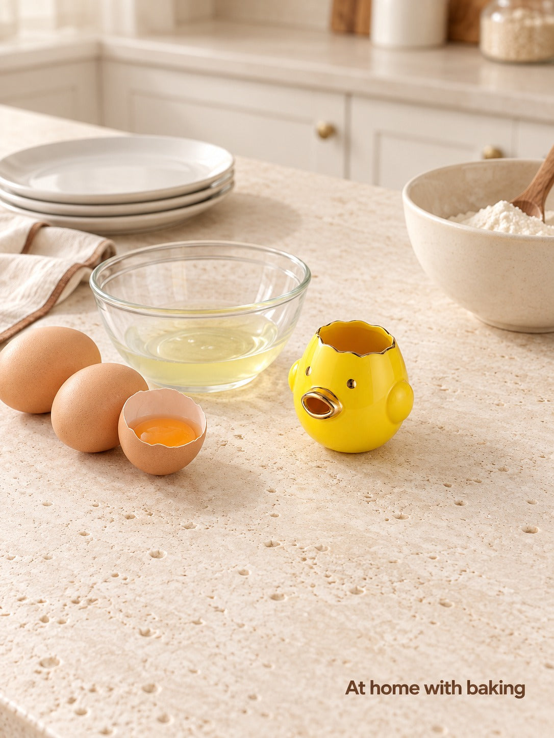 Ceramic Egg Separator for Clean Whites, Easy Cleanup
