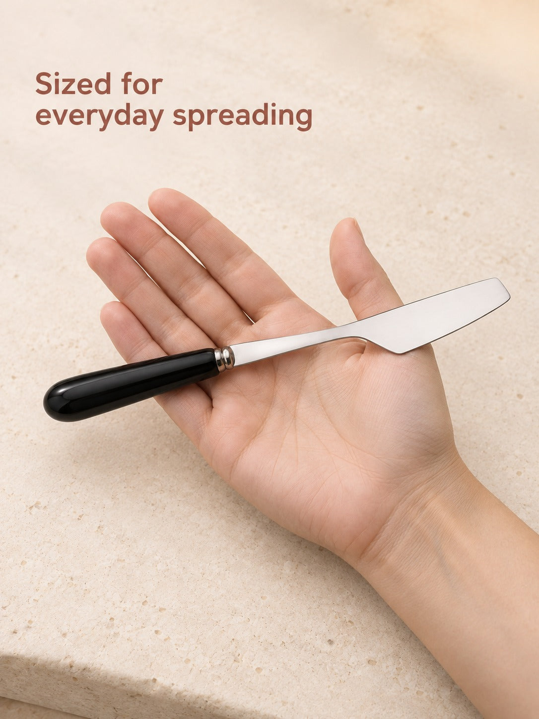 Ceramic Handle Cheese Knife With Stainless Steel Blade