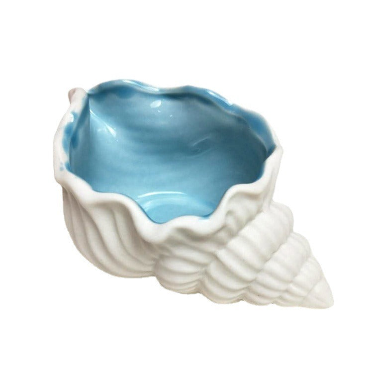 Ceramic Conch Shell Vase for Romantic Eternal Flowers