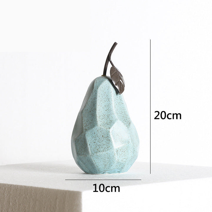Ceramic Pear Decor for Modern Colorful Shelf Styling