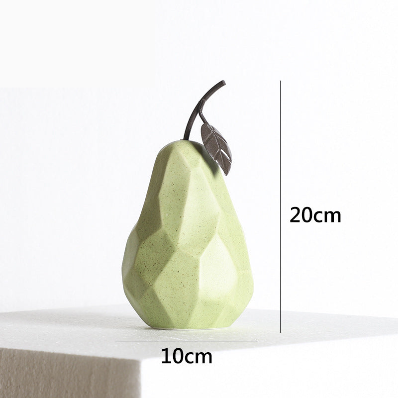 Ceramic Pear Decor for Modern Colorful Shelf Styling