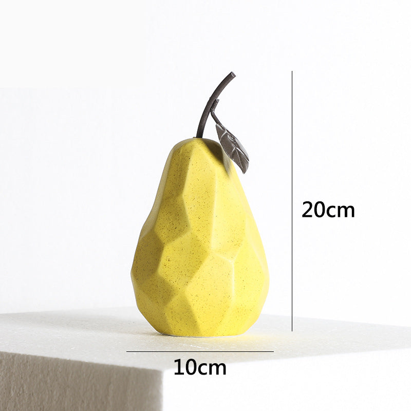 Ceramic Pear Decor for Modern Colorful Shelf Styling