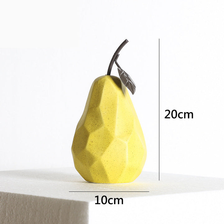 Ceramic Pear Decor for Modern Colorful Shelf Styling