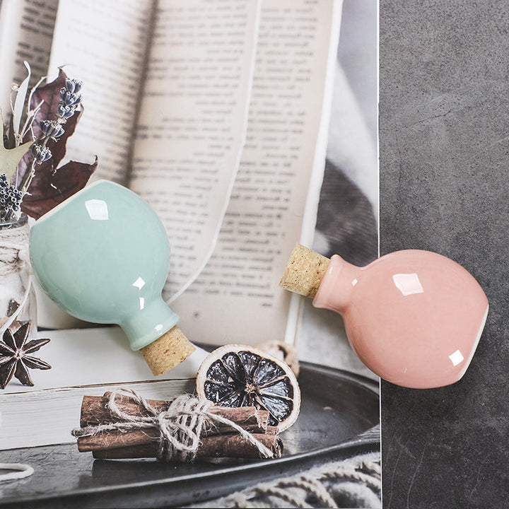 Ceramic Bottle Vases for Colorful Small-Space Decor