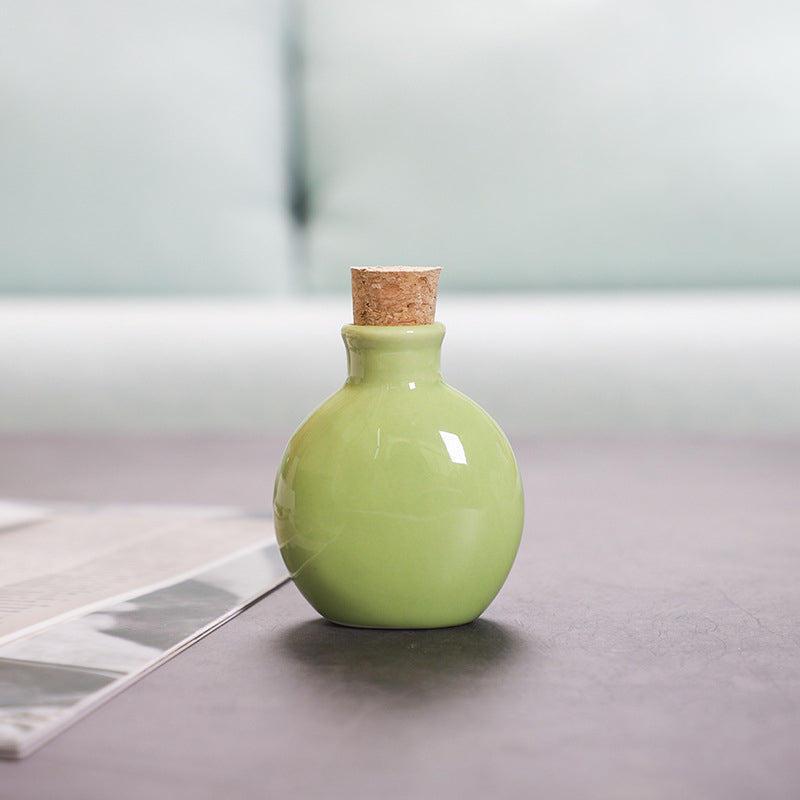 Ceramic Bottle Vases for Colorful Small-Space Decor