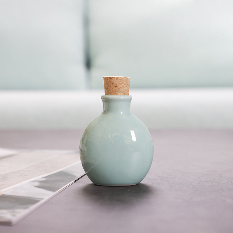Ceramic Bottle Vases for Colorful Small-Space Decor