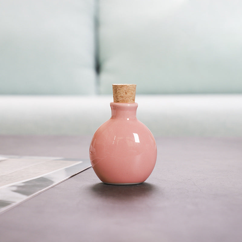 Ceramic Bottle Vases for Colorful Small-Space Decor