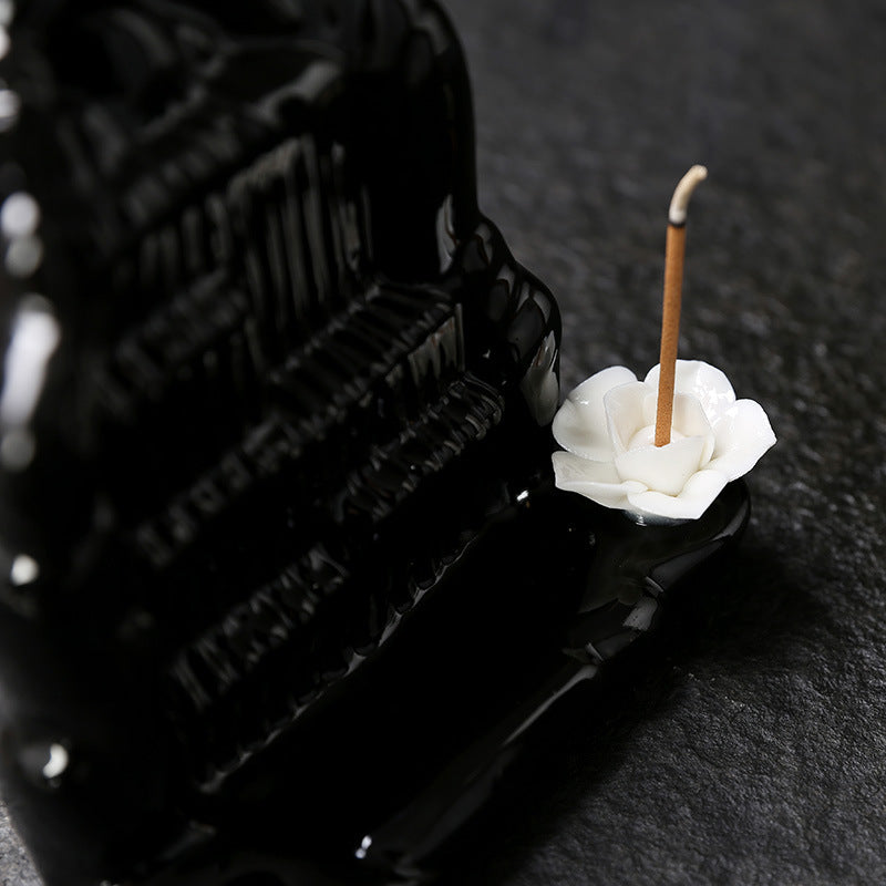 Backflow Incense Burner for Calming Waterfall Ambience