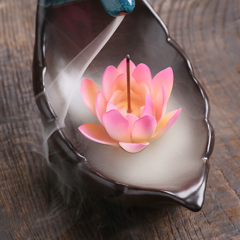 Ceramic Backflow Incense Burner for Calming Home Decor