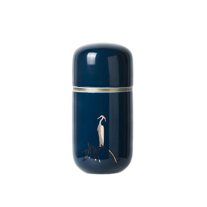 Ceramic Tea Jar Portable Japanese Green Tea Storage