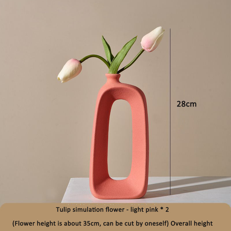 Ceramic Sculptural Vase for Modern Flower Displays