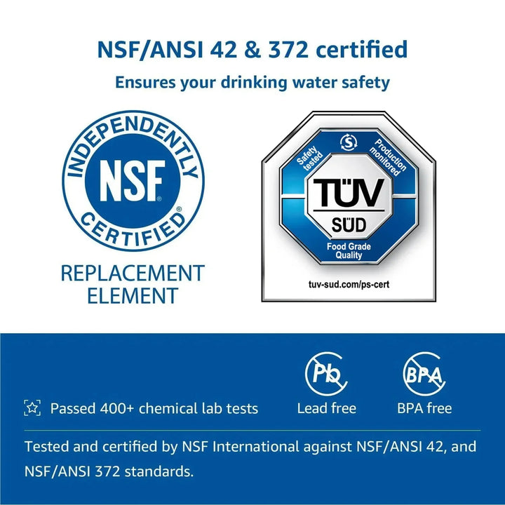 Refrigerator Water Filter 4396395: 31-Contaminant Reduction