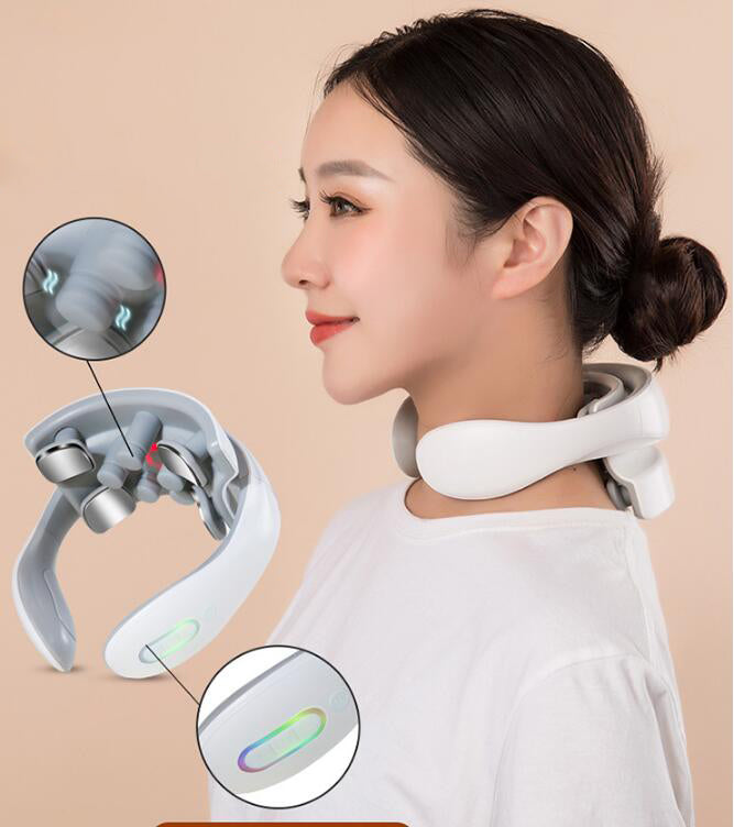 Wearable Neck Massager with Heat and Shoulder Relief