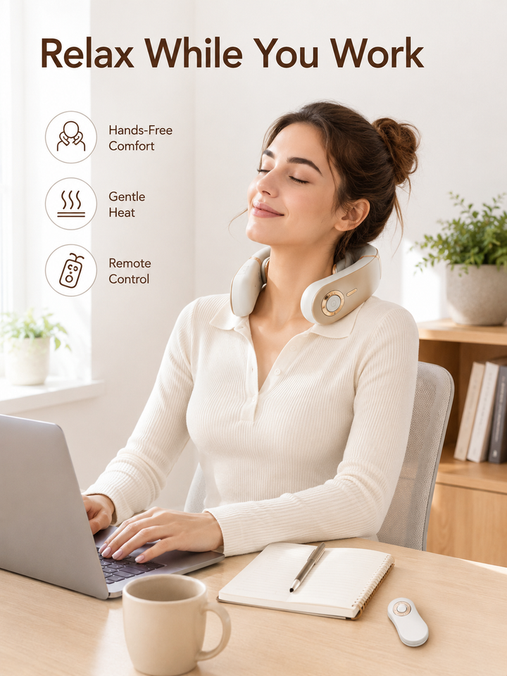 Cervical Neck Massager — 8D TENS & Heat Therapy for Deep Relief