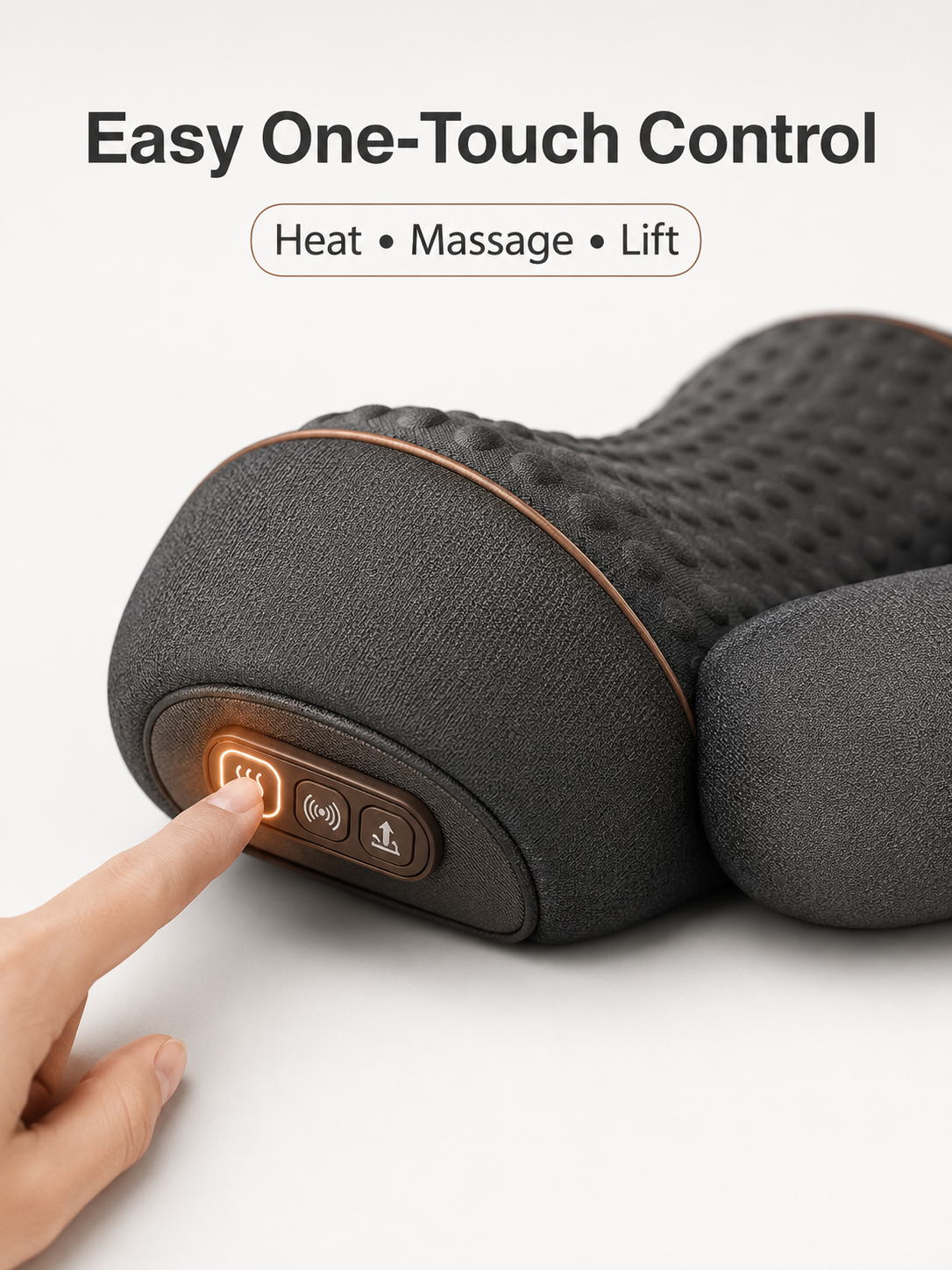 Cervical Pillow with Heat & Massage — 30-Minute Daily Relief