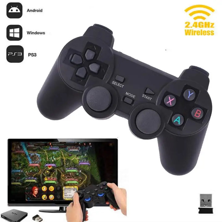 Wireless 2.4GHz Gamepad for PC, Android & PS3 Games