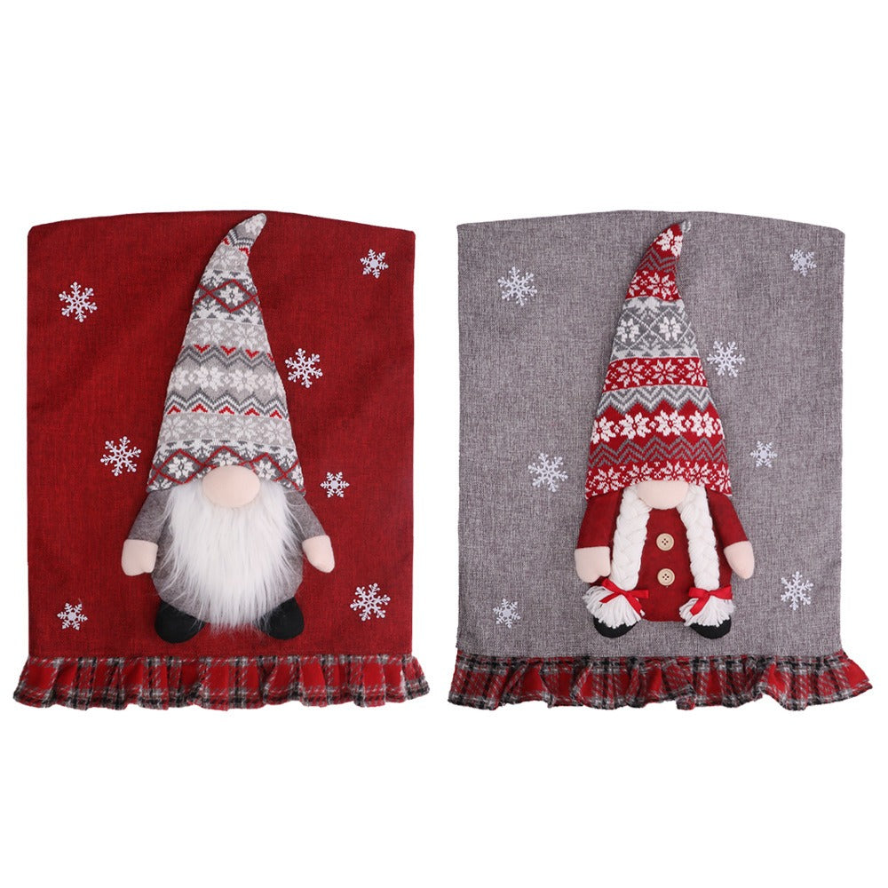 Christmas Gnome Chair Covers for a Festive Dining Room