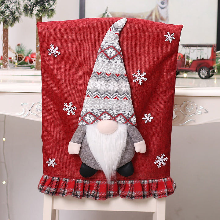 Christmas Gnome Chair Covers for a Festive Dining Room
