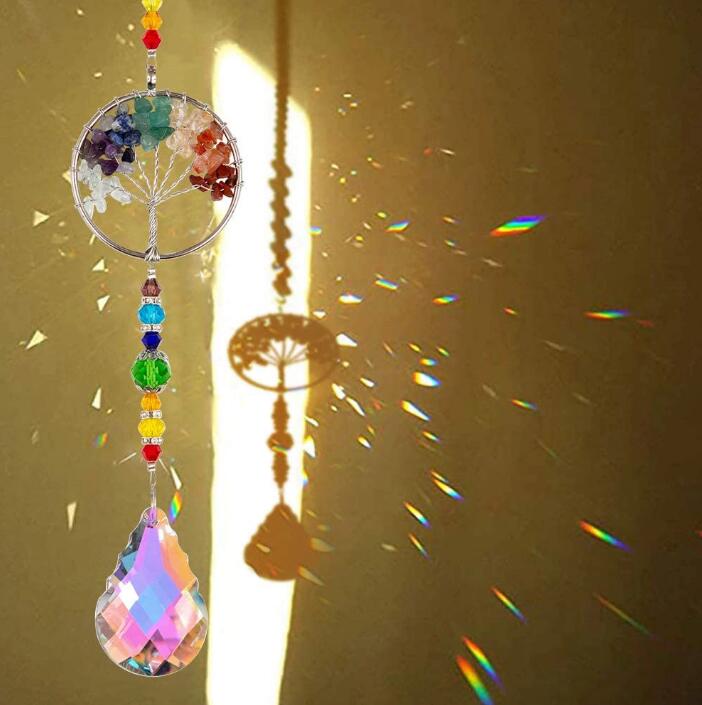 Tree of Life Suncatcher for Rainbow Light Reflections