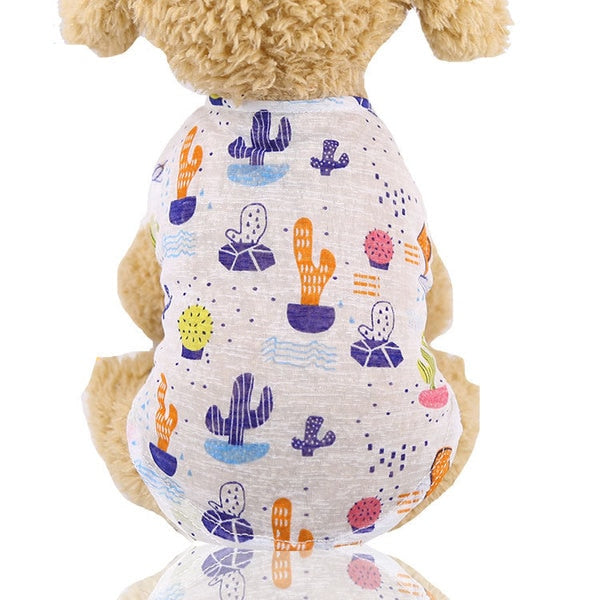 Small Dog Clothes: Lightweight Printed T-Shirts for Walks