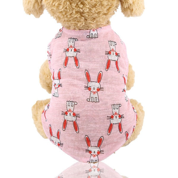 Small Dog Clothes: Lightweight Printed T-Shirts for Walks