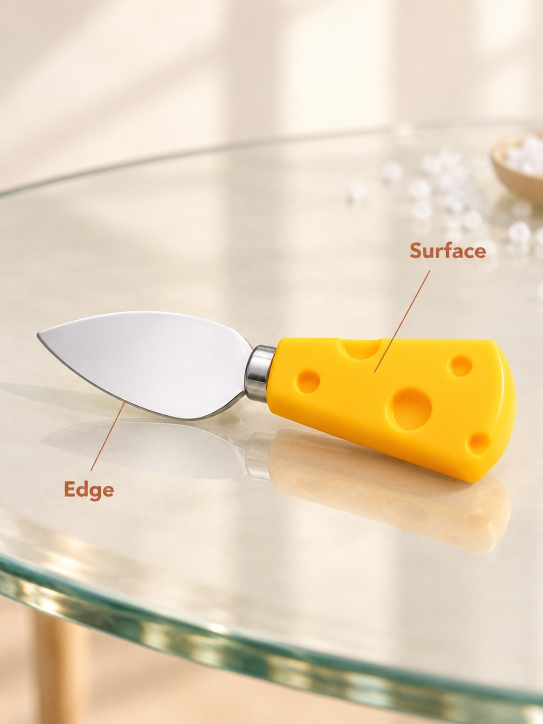 Cheese Knife Set 6-Piece Cute Cheese-Shaped Handles